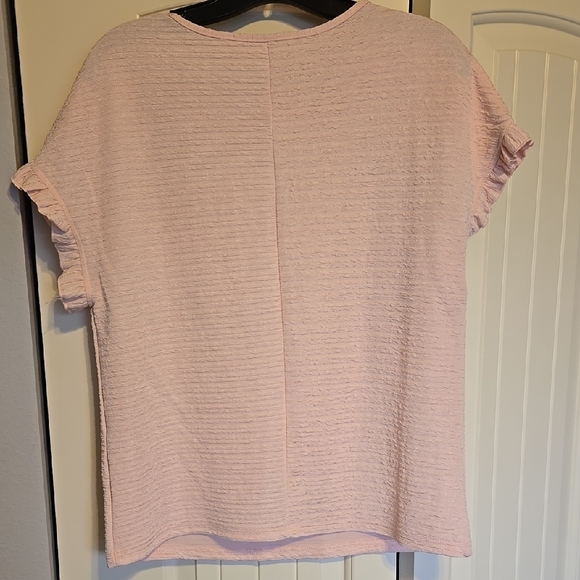 Pink Ruffle Sleeve Top - Picture 3 of 4